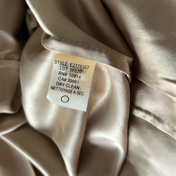 Elie Tahari Gold Beige Tan Neutral Lace Floral Skirt Sz 26 Easter - Picture 4 of 9